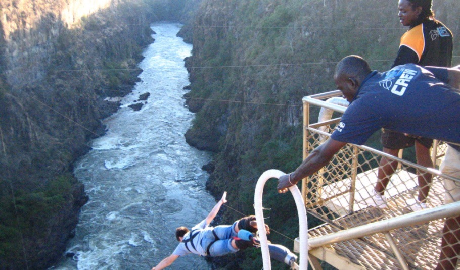 Bungee Jumping Over Victoria Falls