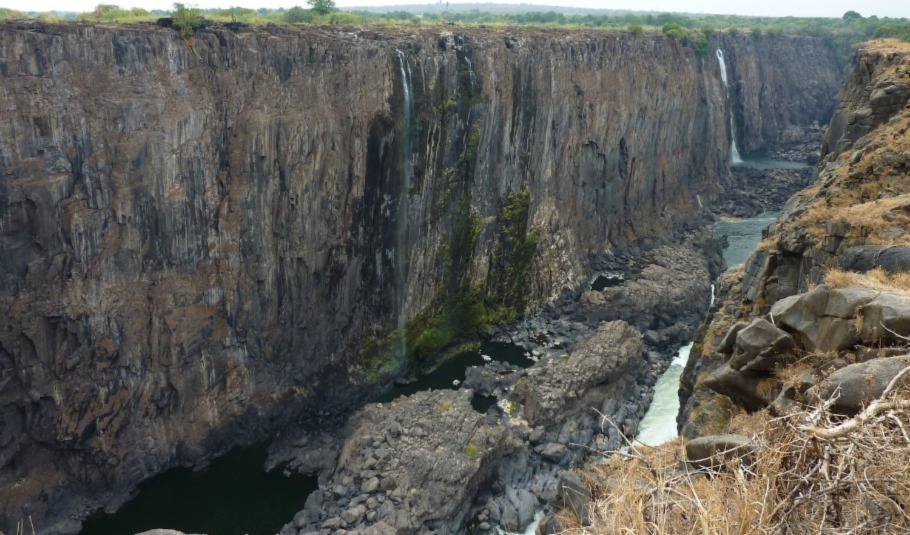 Low Water Season At Victoria Falls