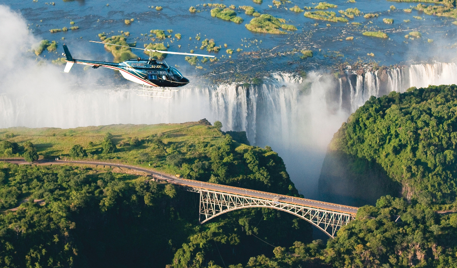 Helicopter Tour Of Victoria Falls