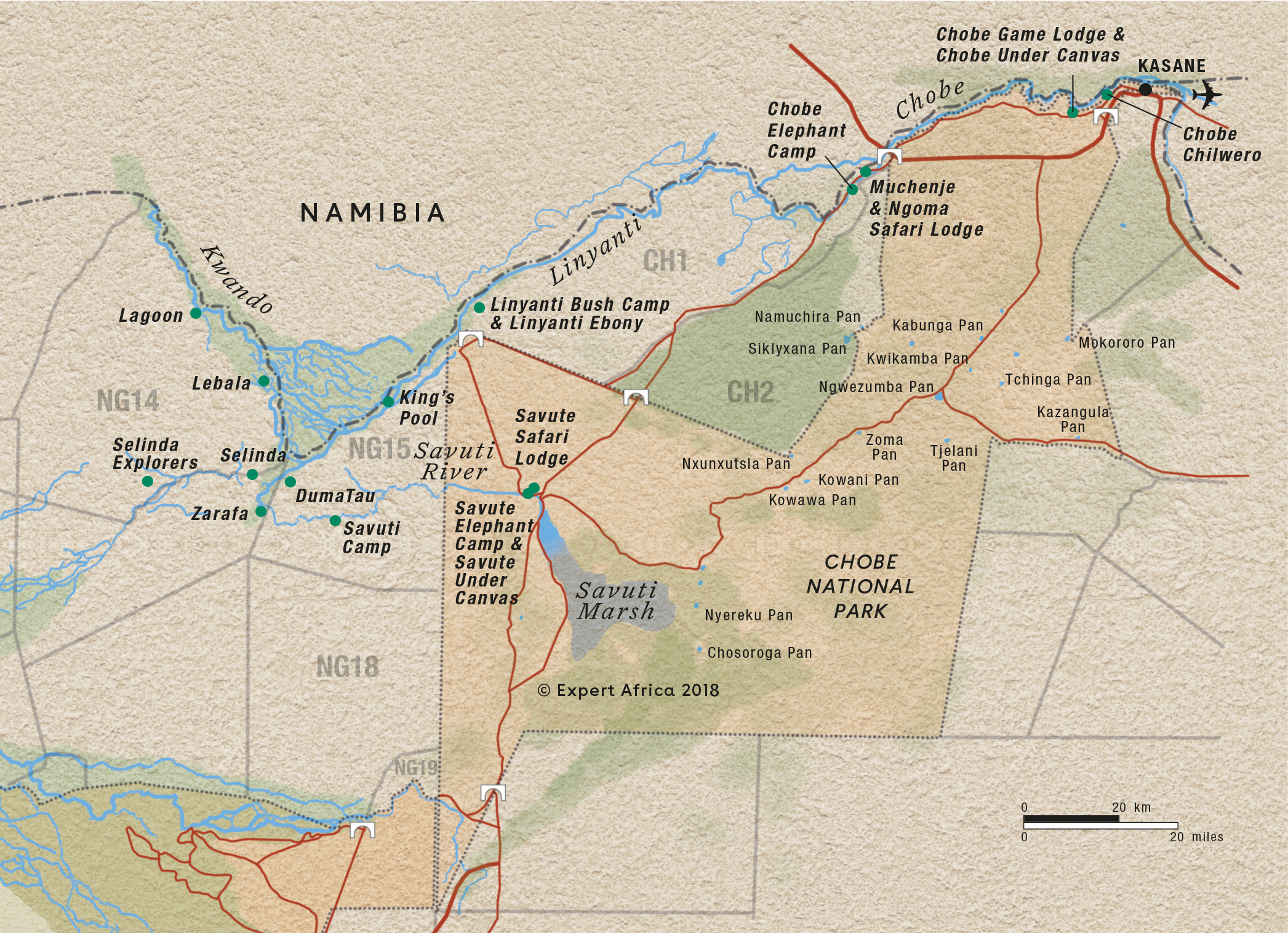 Chone National Park Map