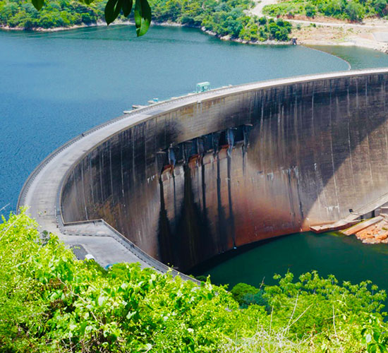 Kariba Dam wall